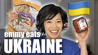 🇺🇦Emmy Eats UKRAINE  an Americans first taste of Ukrainian treats [upl. by Akimert]