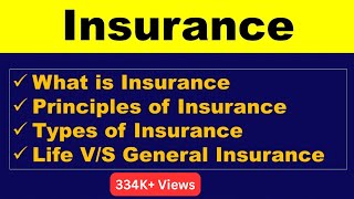 Insurance ExplainedDefinition of Insurance Difference Between life and general insurance [upl. by Stoller922]