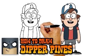 How to Draw Dipper Pines  Gravity Falls [upl. by Eniamor744]