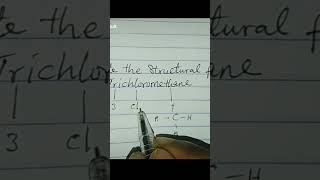 How to draw the structural formula for trichloromethane just by looking at the individual words [upl. by Mackenzie326]