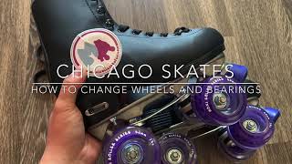 Chicago Skates How to change wheels and bearings [upl. by Keyser]