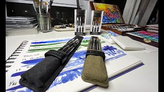 Best Travel Watercolor Brushes Escoda Versatile vs Ultimo Set Review [upl. by Ritchie815]