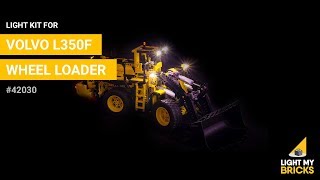 LEGO Volvo L350F Wheel Loader 42030  Light Kit  Light My Bricks [upl. by Zimmerman920]