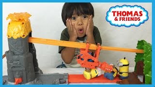 Ryan plays with Thomas and Friends NEW TAKE N PLAY Daring Dragon Drop [upl. by Evey834]