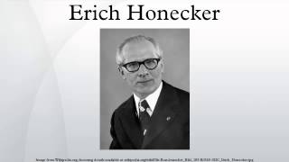 Erich Honecker [upl. by Cerracchio]