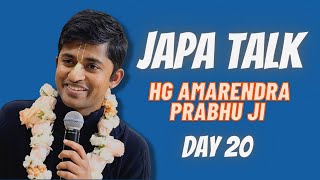 Kartik Japa Talk  HG Amarendra Prabhu Ji  Day 20 [upl. by Resay]