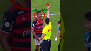 VEJA A POLÊMICA EXPULSÃO DO CARLINHOS FOI PARA VERMELHO flamengo mengão shorts carlinhos crf [upl. by Atinus420]