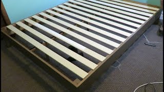 How to assemble a Zinus 12quot deluxe wood platform bed frame [upl. by Milford944]