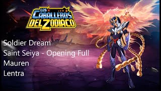 Soldier Dream  Saint Seiya Opening Full Letra [upl. by Rtoip]