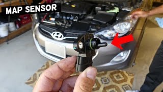 HOW TO REPLACE MAP SENSOR ON HYUNDAI ELANTRA [upl. by Frierson]