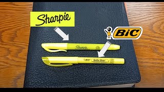 Sharpie vs BiC One of these will destroy your Bible and the other is just fine [upl. by Evot576]