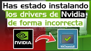 Esta es la MEJOR forma de instalar los Drivers de NVIDIA  NVCleanstall [upl. by Mcnamee]