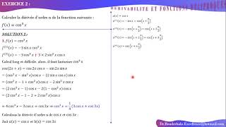 Exercice 2  Dérivabilité amp Fonction Réciproque [upl. by Leyes480]