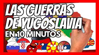 🔥Las GUERRAS de YUGOSLAVIA en 10 minutos 🔥  El conflicto de los balcanes resumido [upl. by Adnuhsar]