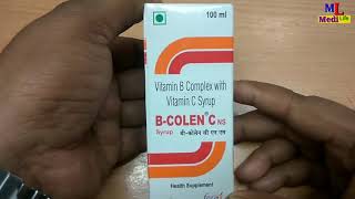 BColen C NS Syrup Full Review in Hindi [upl. by Aivatal208]