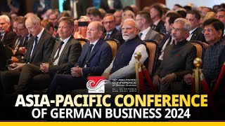 LIVE PM Modi German Chancellor Scholz inaugurate AsiaPacific Conference of German Business 2024 [upl. by Adnof]