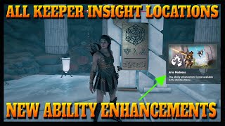 Assassins Creed Odyssey Fate of Atlantis  All Keepers Insights Locations  Gathering Strength [upl. by Inar]