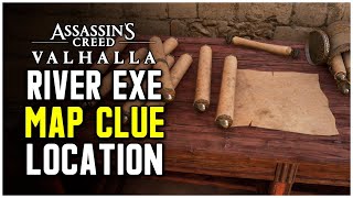 Assassins Creed Valhalla  River Exe Map Clue Location River Raids [upl. by Trude769]