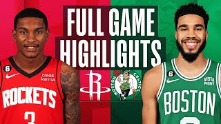 ROCKETS at CELTICS  FULL GAME HIGHLIGHTS  December 27 2022 [upl. by Inglebert]