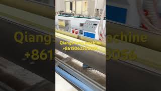 Pvc rain gutter production line pvc water trough extruder machine [upl. by Valery]