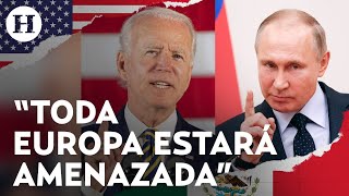 ¡Biden ve a Putin como una amenaza para Europa Asegura que intentará invadir más países [upl. by Kendrick71]