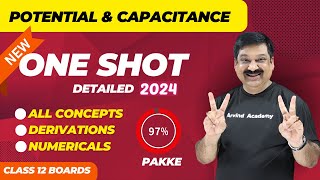 Potential amp Capacitance OneShot 💥NCERT Class 12 Physics Chap 2 One shot Subscribe ArvindAcademy [upl. by Yrokcaz]