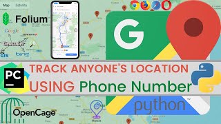 How to Track any phone number location using python  Python Map Project 🔥 [upl. by Dirtsa488]