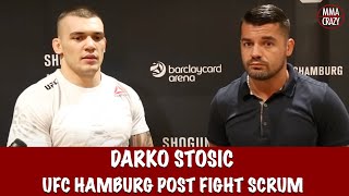 Darko Stosic talks TKO over Jeremy Kimball at UFC Fight Night Hamburg [upl. by Crystal]