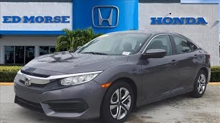 Certified 2017 Honda Civic West Palm Beach Juno FL HR7200  SOLD [upl. by Oznecniv]