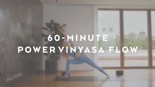 60Minute Power Vinyasa Flow with Caley Alyssa [upl. by Hwu]