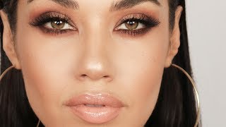 Matte Brown Smokey Eye Makeup Tutorial  Get Ready With Me  Eman [upl. by Pippa]