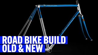 This ROAD BIKE BUILD blends the BEST STEEL TUBING of the 80s with MODERN parts [upl. by Ciri]