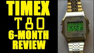 Timex T80 Retro amp Vintage Style Digital Watch 6month Review Update [upl. by Carol-Jean]