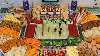 DIY Snack Stadium Affordable amp Simple Game Day Snack Ideas Tutorial Cheap and Easy [upl. by Niliak]