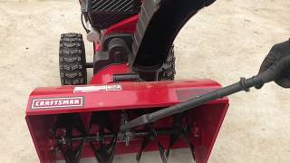 How to operate a craftsman 26” snow thrower [upl. by Utir]