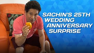 Sachin Tendulkar’s 25th Wedding Anniversary Surprise [upl. by Anirehs]