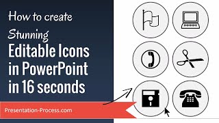 How to create Stunning Editable Icons in PowerPoint in 16 seconds [upl. by Betteanne528]