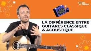 La différence entre guitare classique et acoustique  TUTO MY GUITARE [upl. by Nonarb]