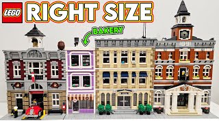 Double LEGO Bakery Modular Building From Police Station [upl. by Udella]