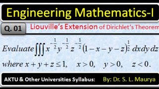 Important questions on Liouvilles Extension of Dirichlets Theorem Q1  Dr S L Maurya [upl. by Enoved]