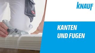 Knauf Spachtel  Kantentypen und Fugendeckstreifen [upl. by Airamanna]