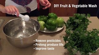 Homemade Fruit amp Vegetable Wash  DIY  The Best Way to Wash Produce [upl. by Douglass]