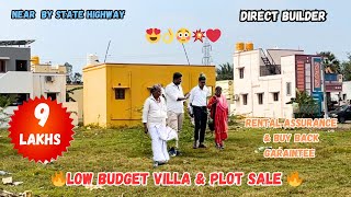 Low Budget Independent villaampplot sale chennai  9 Lakhs Onwards guduvancherylow budget land sale [upl. by Fabe]