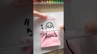 Wait✋they dont love you like I love you ✨Cute Zip Lock Bag Trick art drawing magic [upl. by Erasme393]