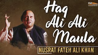 Haq Ali Ali Maula  Nusrat Fateh Ali Khan Songs  Songs Ghazhals And Qawwalis [upl. by Anirav]