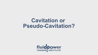 Cavitation or Pseudo Cavitation [upl. by Naleag]