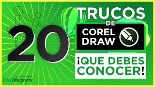 👊 FUNCIONA 20 TRUCOS que DEBES SABER de CorelDRAW 2021 ► DelcaVideography [upl. by Kapeed734]