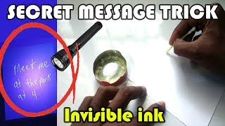 How to Create a Hidden Message  Invisible ink hacks [upl. by English762]