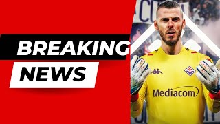 OFFICIAL David de Gea Joins Fiorentina on a Free Transfer [upl. by Baptist904]