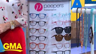 GMA Deals and Steals from a small business on eyewear l GMA [upl. by Ahsinad]